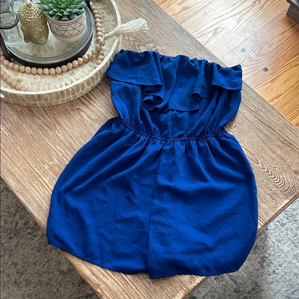 Charlotte Russe Blue Romper